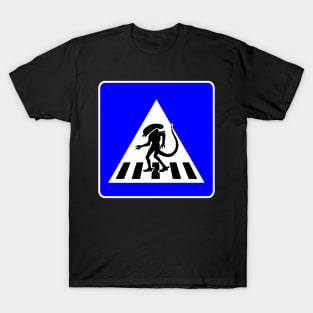 Alien Crosswalk Sign 3 T-Shirt